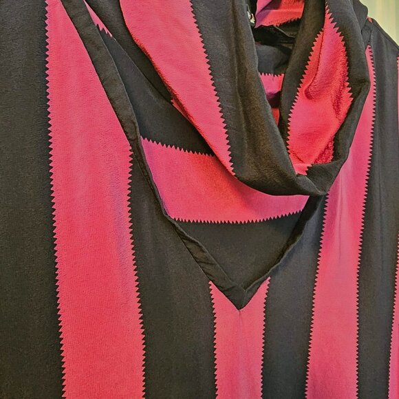 Dramatic Vintage Striped Silk Tunic/Dress - Picture 5 of 12